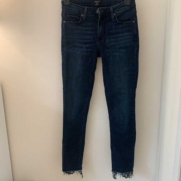 JustBlack Dark Jeans with Lace Trim - Picture 3 of 7